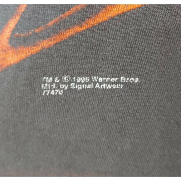 Vtg 1995 Wile E Coyote Road Runner Looney Tunes All Over Print Signal Artwear MD - Picture 3 of 11